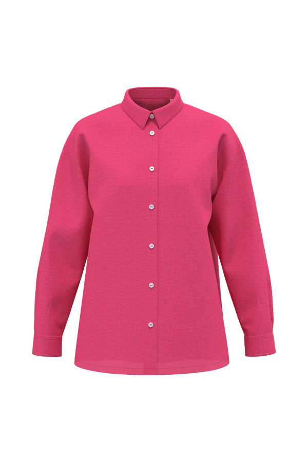 Chemise oversize en lin femme Raspberry Sorbet Spasso