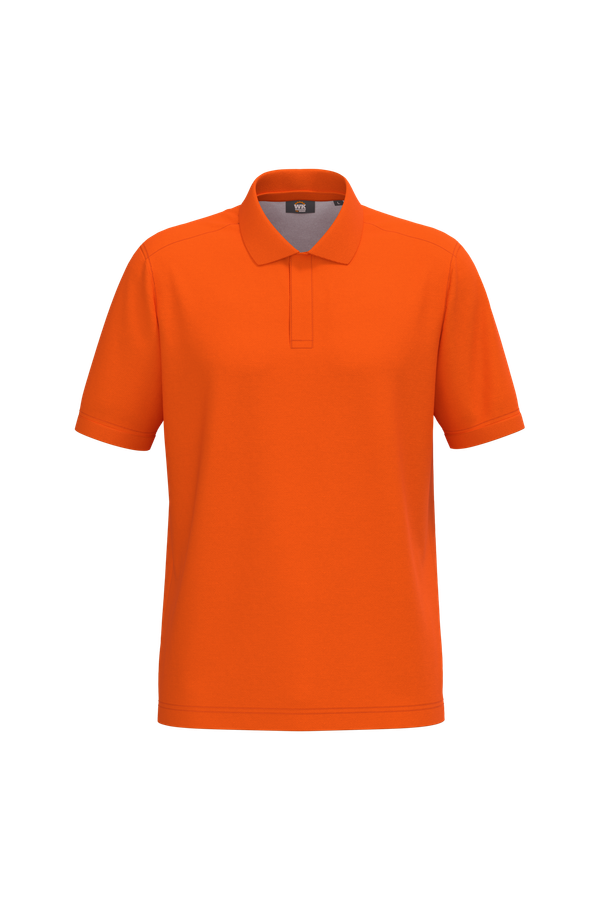 Polo unisexe écoresponsable coton/polyester Fluorescent Orange WK. Designed To Work