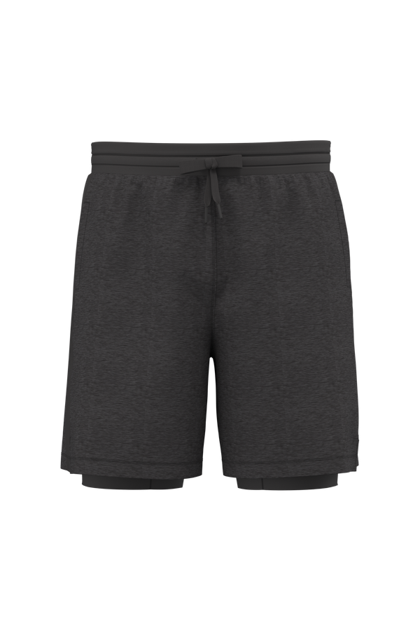 Short écoresponsable 2 en 1 avec sous short intégré homme Marl Dark Grey PROACT®
