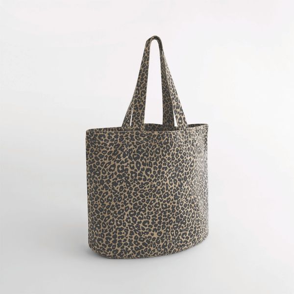 Sac cabas en toile imprimé léopard Vintage leopard print Westford Mill