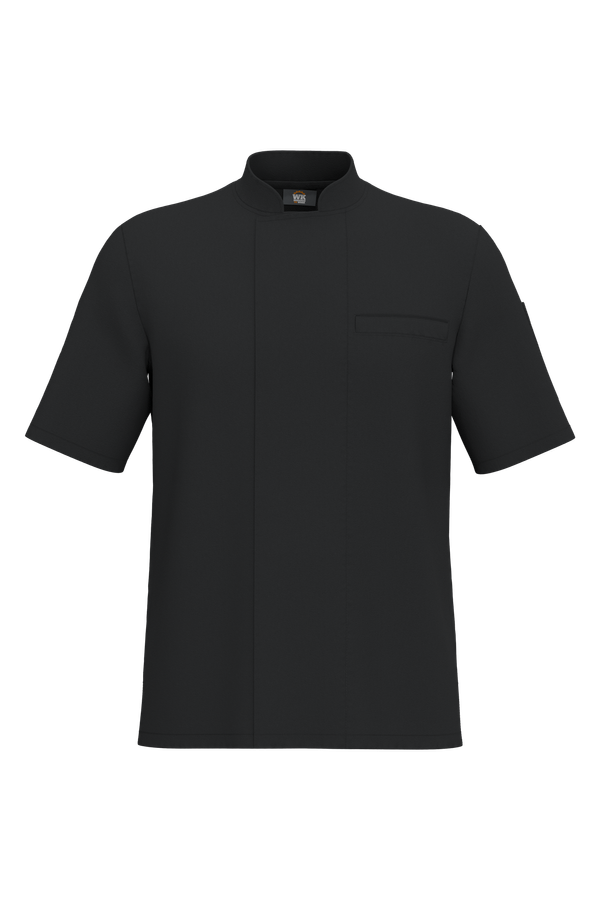 Veste de cuisine écoresponsable et respirante manches courtes unisexe Black WK. Designed To Work