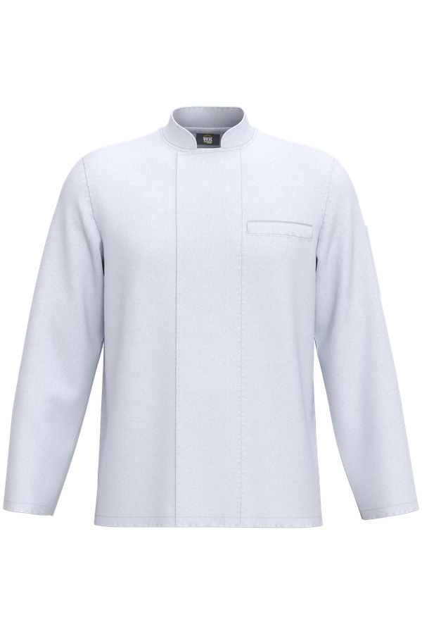 Veste de cuisine écoresponsable et respirante manches longues unisexe White WK. Designed To Work