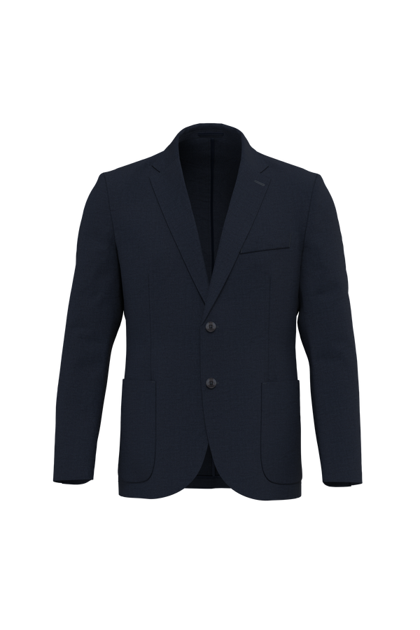 Blazer délavé en lin homme Washed Navy Blue Spasso