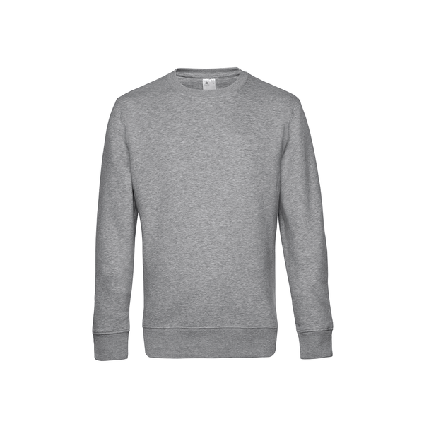 Sweat col rond KING Heather Grey B&C
