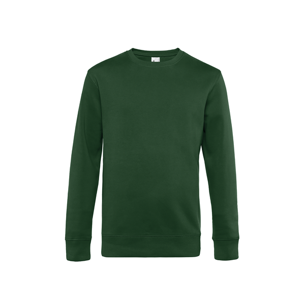 Sweat col rond KING Bottle Green B&C