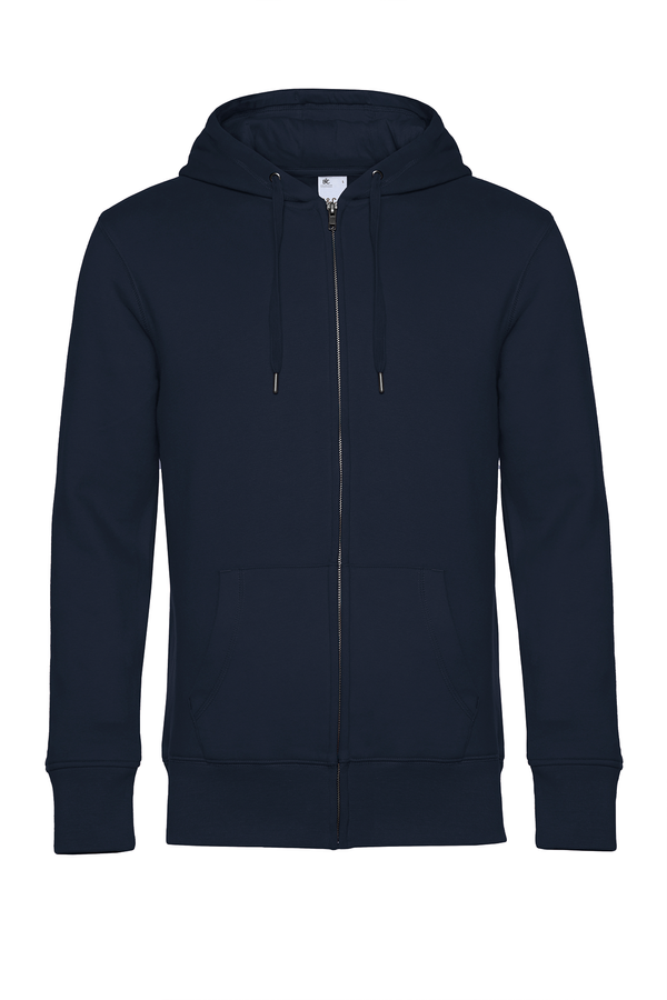 Sweat-shirt capuche zippé KING Navy B&C