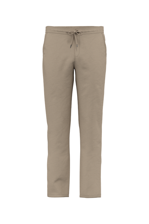 Pantalon écoresponsable en lin et coton bio homme Wet Sand Spasso