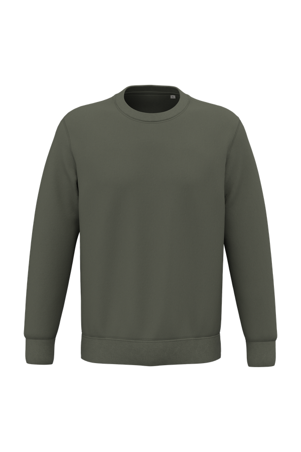 Sweat-shirt écoresponsable à col rond unisexe Organic Khaki Native Spirit