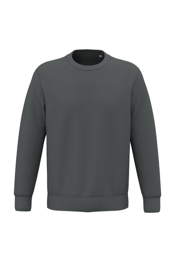 Sweat-shirt écoresponsable à col rond unisexe Iron Grey Native Spirit