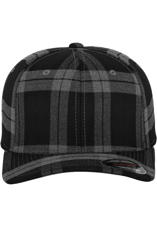Casquette Tartan Plaid Black / Grey FLEXFIT