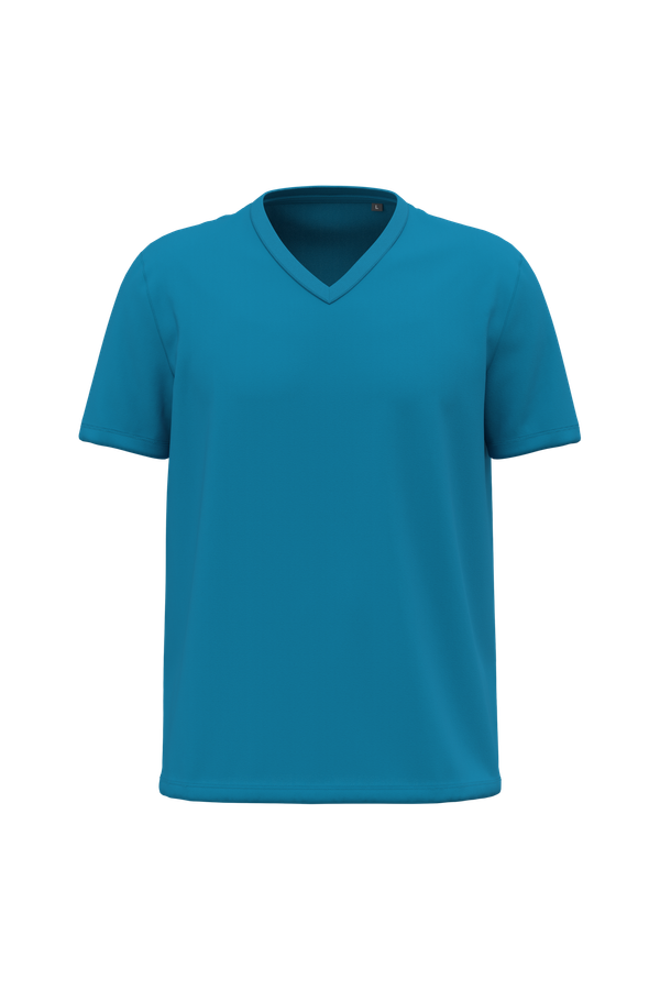 T-shirt Bio150 col V homme Tropical Blue Kariban