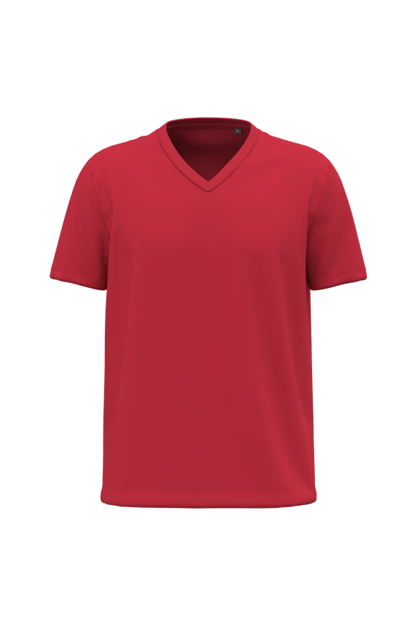T-shirt Bio150 col V homme Red Kariban