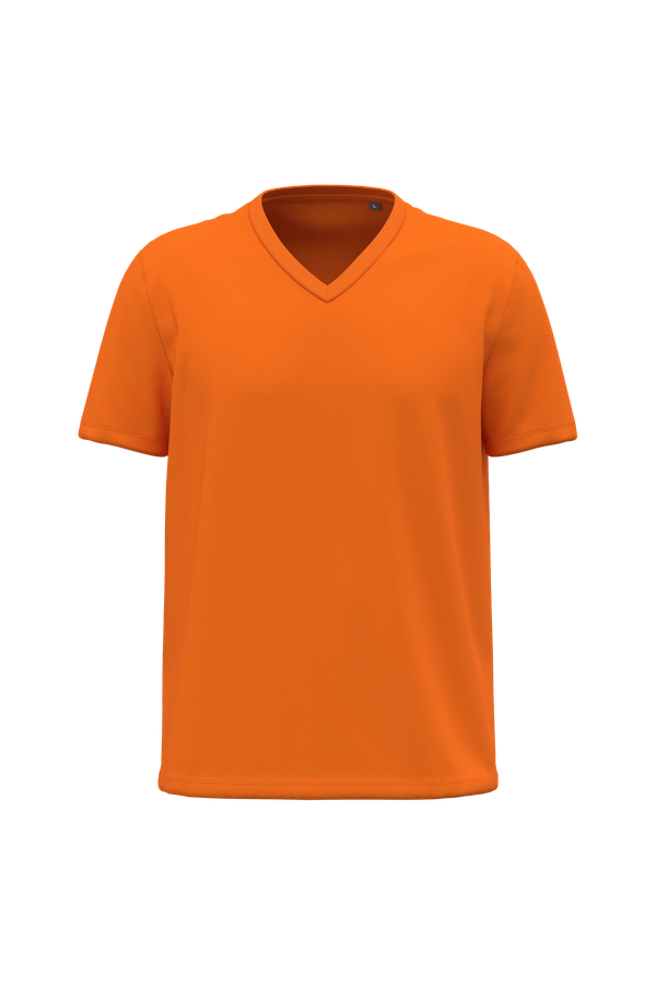 T-shirt Bio150 col V homme Orange Kariban