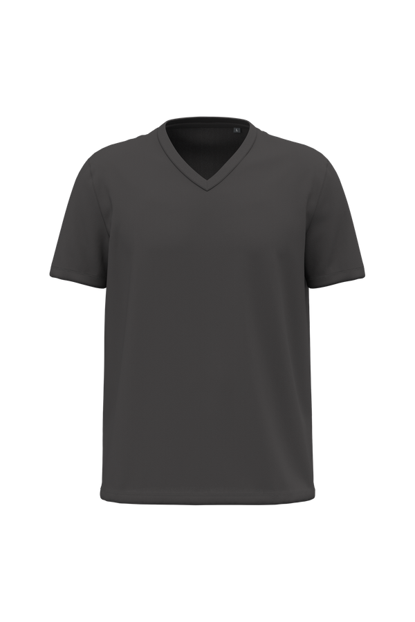 T-shirt Bio150 col V homme Dark Grey Kariban