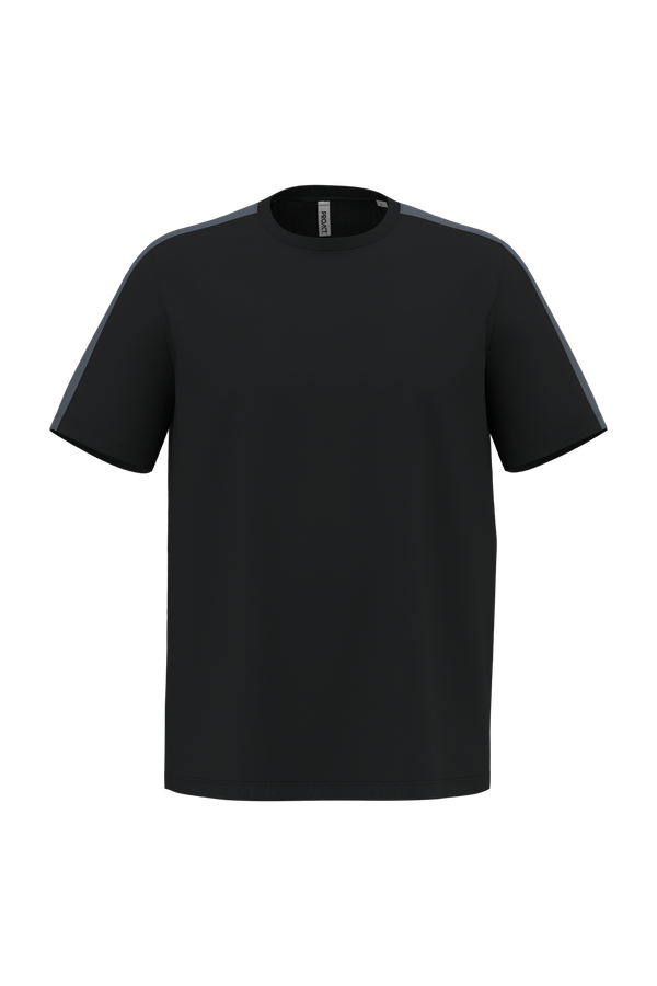 T-shirt teamwear bicolore unisexe Black / sporty grey PROACT®