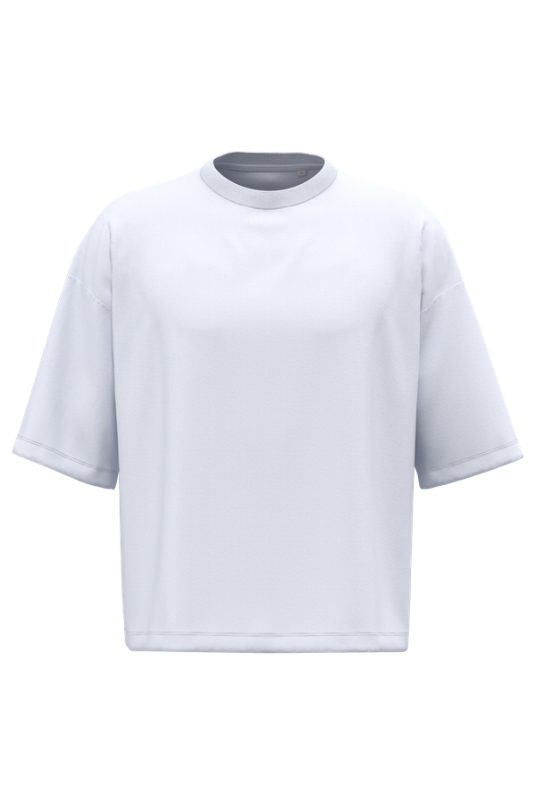 T-shirt écoresponsable boxy à épaules tombantes homme White Native Spirit