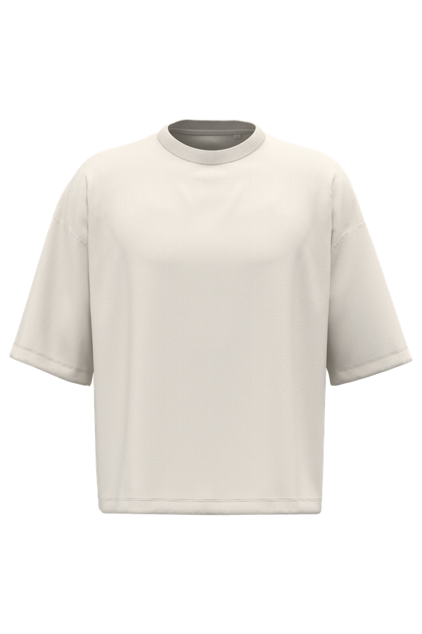 T-shirt écoresponsable boxy à épaules tombantes homme Ivory Native Spirit