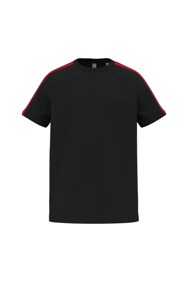 T-shirt teamwear bicolore enfant Black / Sporty Red PROACT®