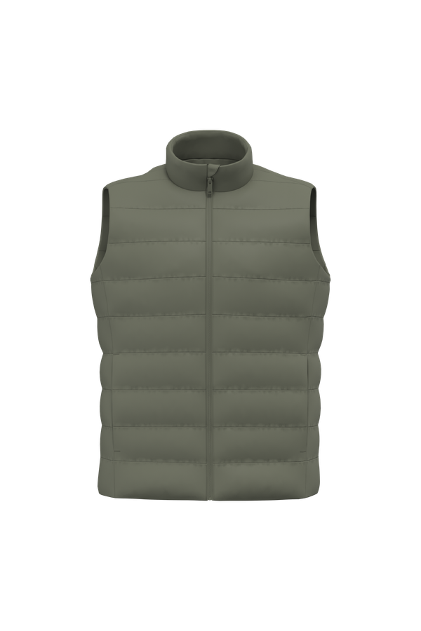 Bodywarmer écoresponsable matelassé femme Organic Khaki Native Spirit
