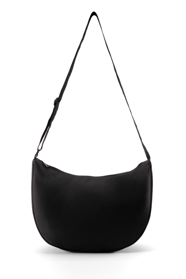 Sac bandoulière demi-lune écoresponsable Black Native Spirit