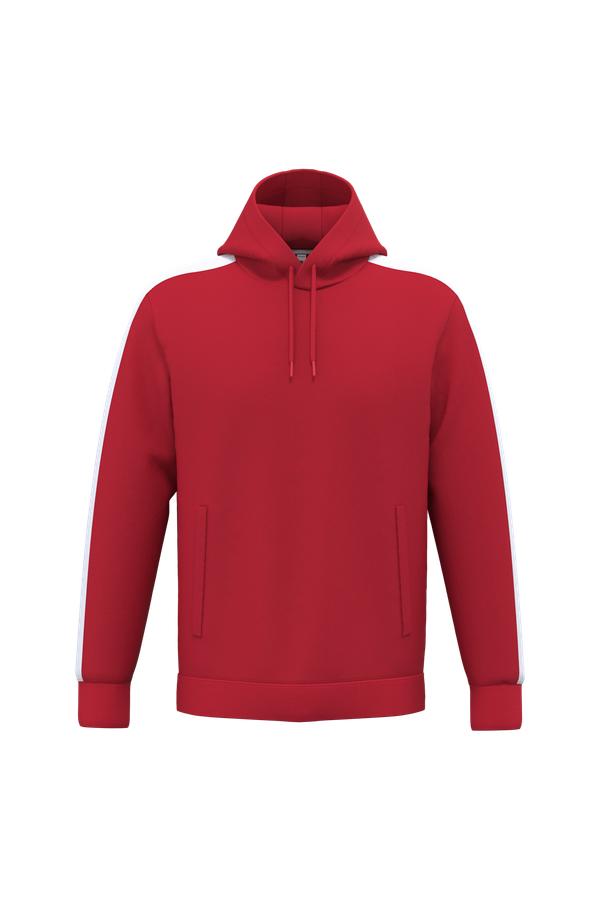 Sweat-shirt à capuche teamwear bicolore unisexe Sporty Red / White PROACT®