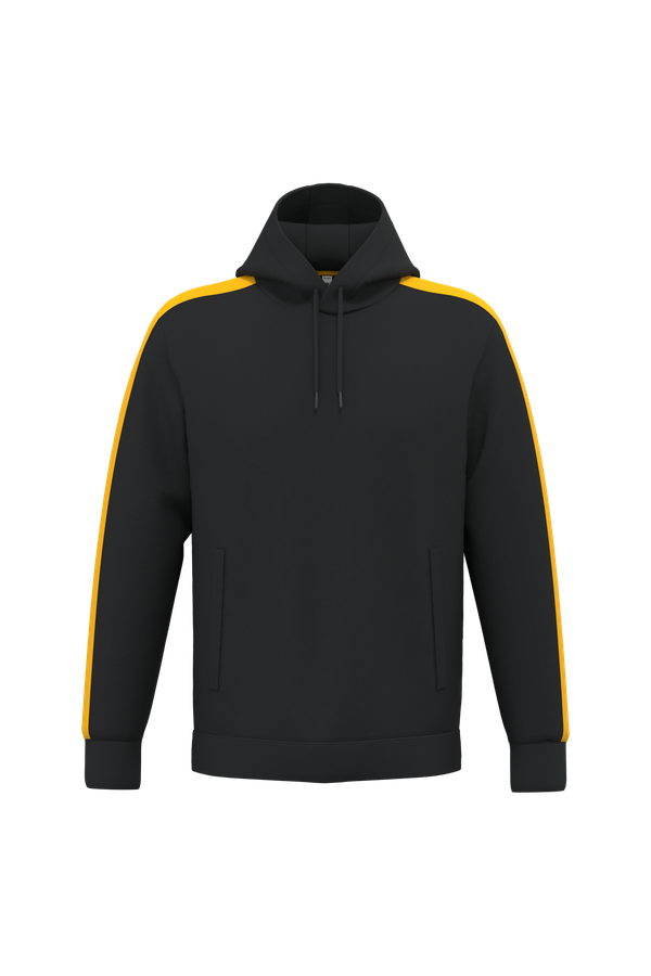 Sweat-shirt à capuche teamwear bicolore unisexe Black / Sporty Yellow PROACT®