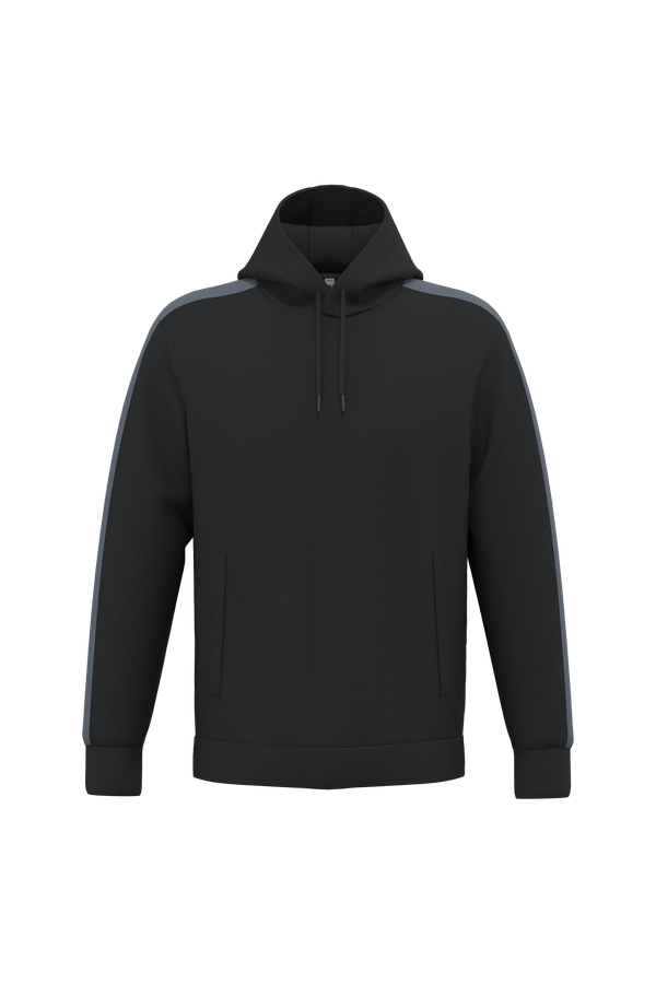 Sweat-shirt à capuche teamwear bicolore unisexe Black / sporty grey PROACT®
