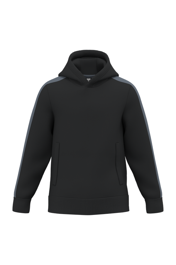 Sweat-shirt à capuche teamwear bicolore enfant Black / sporty grey PROACT®
