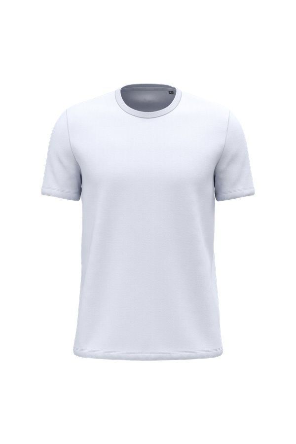 T-shirt manches courtes col rond unisexe White Kariban