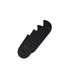 Invisible Socks (2 Pairs) BLACK AS Colour