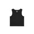 Wo's Organic Rib Crop Tank BLACK AS Colour