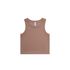 Wo's Organic Rib Crop Tank HAZY PINK AS Colour