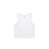 Wo's Organic Rib Crop Tank WHITE AS Colour