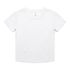 Wo's Organic Rib Baby Tee WHITE AS Colour