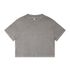 Wo's Stone Wash Heavy Crop GREY STONE AS Colour