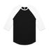 Raglan Tee BLACK/WHITE AS Colour