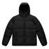 Hooded Puffer Jacket BLACK AS Colour