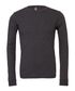 Tee-shirt unisex en polycoton manches longues Dark Grey Heather Bella&Canvas
