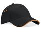 ULTIMATE 5 PANEL CAP SANDWICH PEAK Black / Orange BEECHFIELD