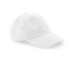 6 Panel dad cap White Beechfield