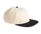 CONTRAST FLAT PEAK 6 PANEL CAP Natural / Black BEECHFIELD