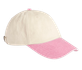 CONTRAST PEAK LOW PROFILE VINTAGE CAP Natural / Vintage Dusky Pink BEECHFIELD