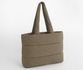 BG701 QUILTED TOTE BAG tote bag matelassé Earthy Green BAG BASE