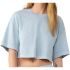 T-shirt délavé lourd court Light washed denim Bella&Canvas