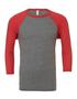 couleur Grey / Red Triblend (Heather)