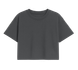SAREK CROP TEE Ebony Grey OLTEX