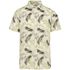 Chemise imprimé côtier homme Ivory Palm Leaves Native Spirit