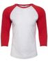 couleur Heather White (Tri-Blend) / Vintage Red (Tri-Blend)