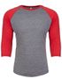 couleur Premium Heather (Tri-Blend) / Vintage Red (Tri-Blend)