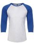 couleur Heather White (Tri-Blend) / Vintage Royal (Tri-Blend)